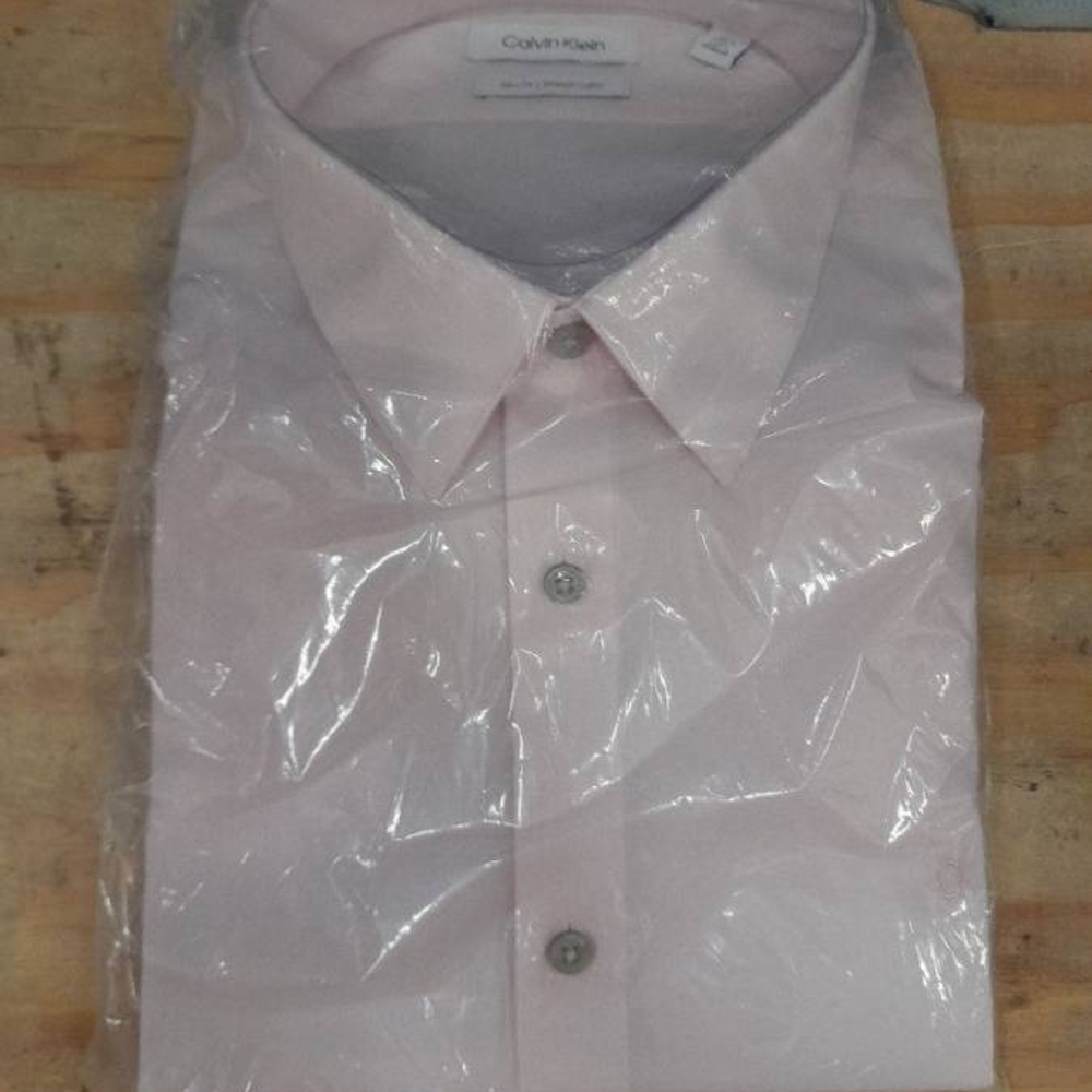 Calvin Klein Men's Light Pink Dress Shirt